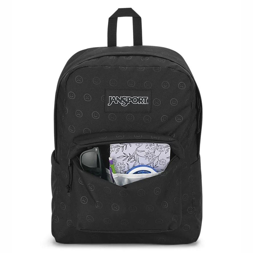 Sac à Dos Scolaire JanSport HAPPY AND SAD BUNDLE Noir | RQO-66447001